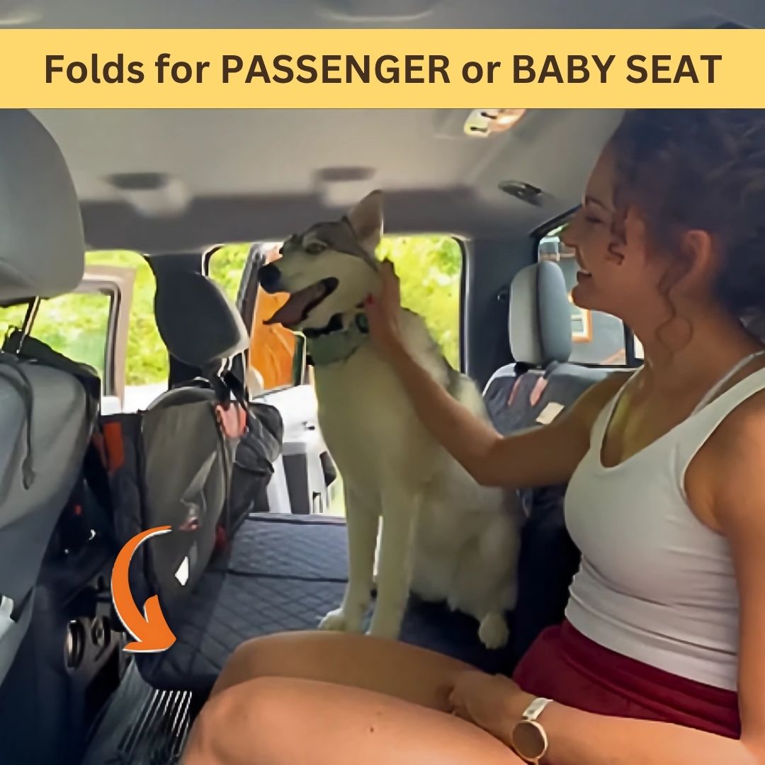 PawGuard™ Hard‑Bottom Dog Car Seat Protector
