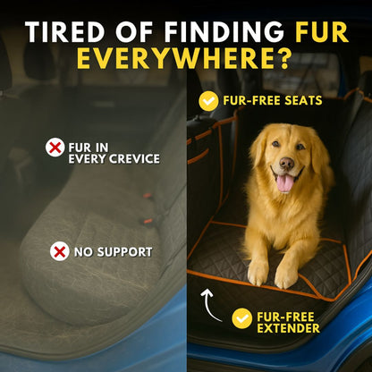 PawGuard™ Hard‑Bottom Dog Car Seat Protector